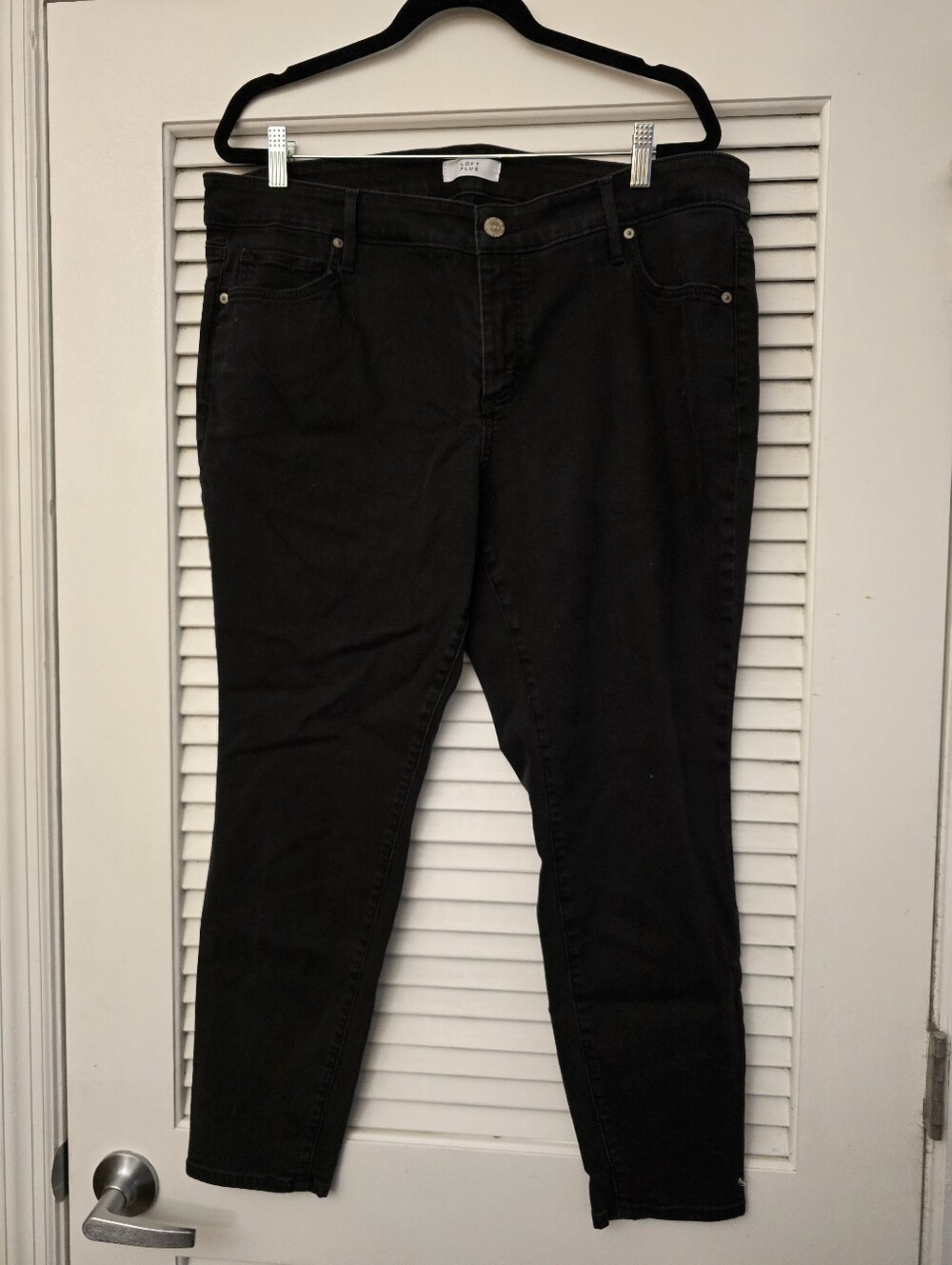 Loft Plus Black High-Rise Women's Skinny Size 18